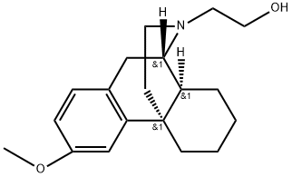 (9α,13α,14α)-3-メトキシモルフィナン-17-エタノール 化学構造式