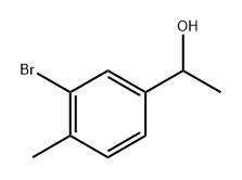 1-(3-溴-4-甲基苯基)乙醇,65189-93-7,结构式