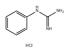 Guanidine, N-phenyl-, hydrochloride (1:1) Structure