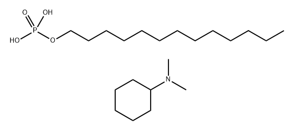 tridecyl dihydrogen phosphate, compound with N,N-dimethylcyclohexylamine (1:1),65294-13-5,结构式