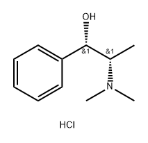 Benzenemethanol, α-[1-(dimethylamino)ethyl]-, hydrochloride, [S-(R*,R*)]- Struktur