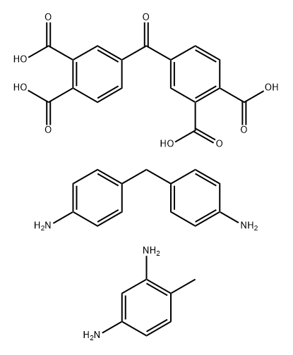 1,2-Benzenedicarboxylic acid, 4,4'-carbonylbis-, polymer with 4-methyl-1,3-benzenediamine and 4,4'-methylenebis[benzenamine] Struktur