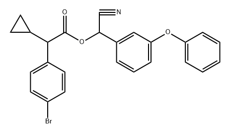 4-Bromo-α-cyclopropylbenzeneacetic acid cyano(3-phenoxyphenyl)methyl ester|