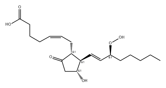 15-hydroperoxyprostaglandin E2 Struktur