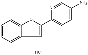 3-Pyridinamine, 6-(2-benzofuranyl)-, hydrochloride (1:2) Structure