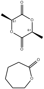 聚(L-丙交酯-共Ε-己内酯), 65408-67-5, 结构式