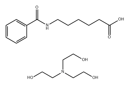 Hexanoic acid, 6-(benzoylamino)-, compd. with 2,2',2''-nitrilotris[ethanol] Struktur