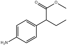 Benzeneacetic acid, 4-amino-α-ethyl-, methyl ester Struktur