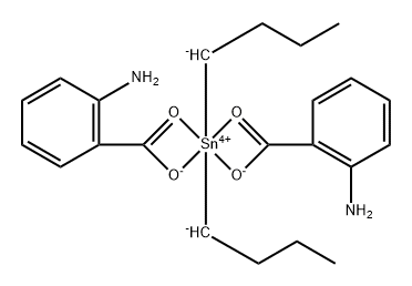 BIS(2-aminobenzoato-O,O')dibutyl-Tin Tin,BIS(2-aminobenzoato-O,O')dibutyl- Structure