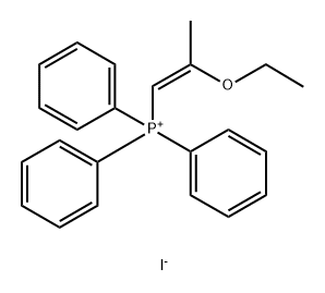 Phosphonium, [(1Z)-2-ethoxy-1-propen-1-yl]triphenyl-, iodide (1:1) Structure
