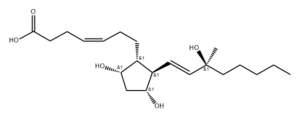 15(S)-15-methyl delta(4)-prostaglandin F1alpha Structure