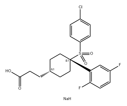 MK-0752 sodiuM salt, 656810-87-6, 结构式