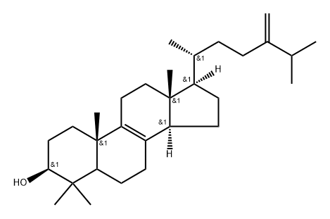 4,4-Dimethyl-5alpha-ergosta-8,24(28)-dien-3beta-ol Struktur
