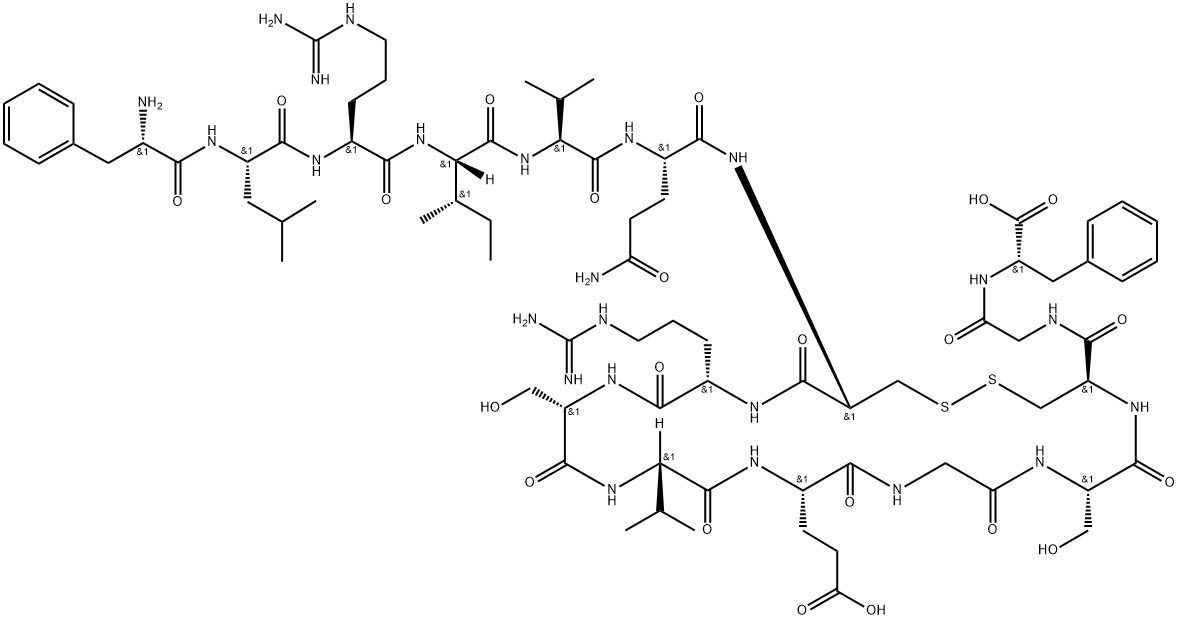 人生长激素176-191, 66004-57-7, 结构式