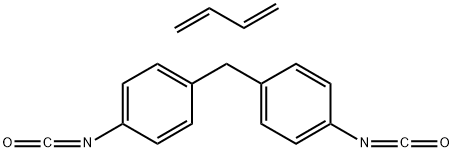 Benzene, 1,1-methylenebis4-isocyanato-, polymers with hydroxy-terminated polybutadiene Structure