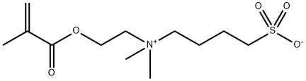 4-[[2-(甲基丙烯酰氧基)乙基]二甲基氨]丁烷-1-磺酸酯 结构式