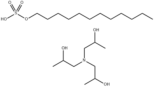 decyl hydrogen sulphate, compound with 1,1',1''-nitrilotripropan-2-ol Structure