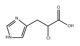 alpha-chloro-beta-imidazol-4(5)-ylpropionic acid Structure