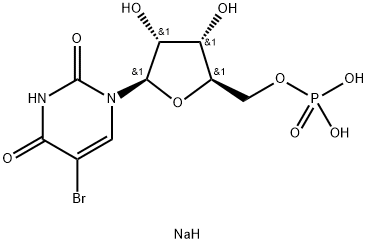 5'-Uridylic acid, 5-broMo-, MonosodiuM salt Struktur