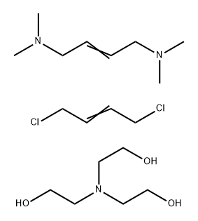 Ethanol, 2,2,2-nitrilotris-, compd. with 1,4-dichloro-2-butene polymer with N,N,N,N-tetramethyl-2-butene-1,4-diamine (2:1) Struktur