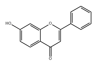 4H-1-Benzopyran-4-one,7-hydroxy-2-phenyl-,radicalion(1+)(9CI) Struktur