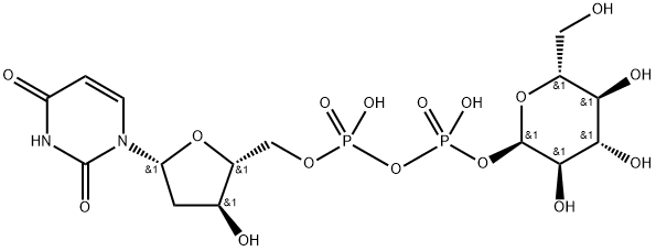 uridine diphosphate 2-deoxyglucose Struktur