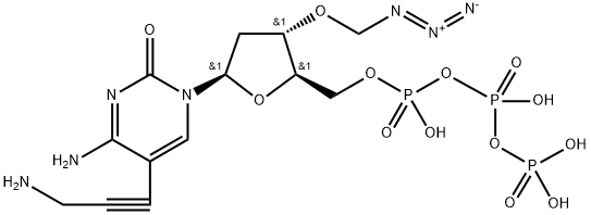 5-Propargylamino-3'-azidomethyl-dCTP Structure