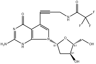 7-TFA-ap-7-Deaza-dG 化学構造式