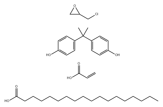 Phenol, 4,4-(1-methylethylidene)bis-, polymer with (chloromethyl)oxirane, octadecanoate 2-propenoate Structure