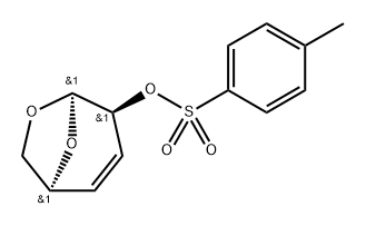 .beta.-D-threo-Hex-3-enopyranose, 1,6-anhydro-3,4-dideoxy-, 4-methylbenzenesulfonate Struktur