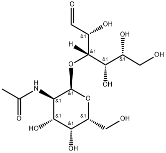 N-acetylgalactosaminyl-alpha(1-3)galactose Struktur