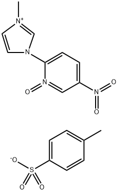 2-(3-Methyl-1H-imidazol-3-ium-1-yl)-5-nitropyridin-1-ium-1-olate 4-methylbenzene-1-sulfonate Struktur
