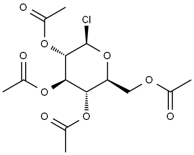 2,3,4,6-tetra-O-acetyl-β-D-chloroglucose Structure