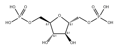 2,5-anhydro-D-mannitol-1,6-diphosphate Structure