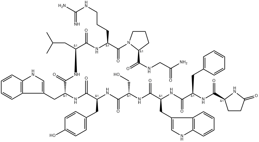 LHRH, Phe(2)-Trp(6)- Struktur