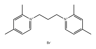 Pyridinium, 1,1'-(1,3-propanediyl)bis[2,4-dimethyl-, dibromide Struktur