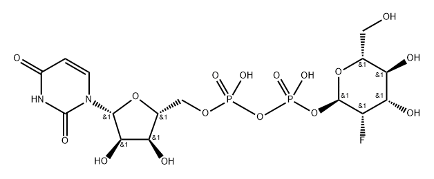 UDP-2-deoxy-2-fluoro-D-mannose 结构式