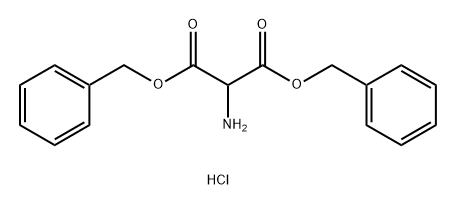 Aminomalonate 1,3-bis(phenylmethyl) ester hydrochloride Structure