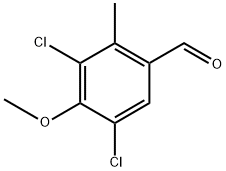 Benzaldehyde, 3,5-dichloro-4-methoxy-2-methyl- Struktur