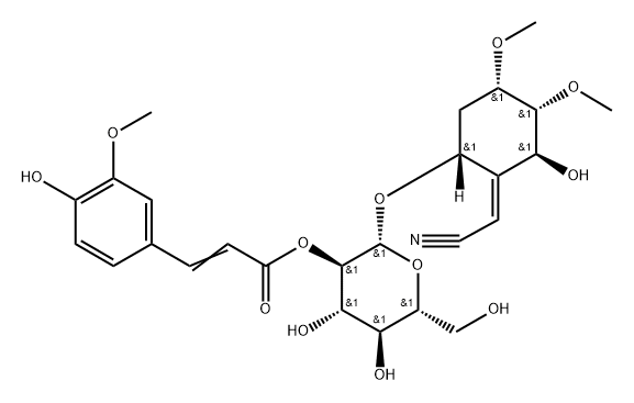 SIMMONDSIN-2'-FERULATE(P) Structure