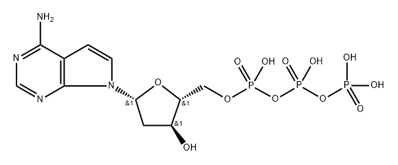 2'-deoxytubercidin-5'-triphosphate Struktur