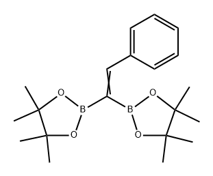 1,3,2-Dioxaborolane, 2,2'-(phenylethenylidene)bis[4,4,5,5-tetramethyl- (9CI) Struktur