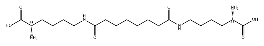 L-Lysine, N6,N6'-(1,8-dioxo-1,8-octanediyl)bis- Structure