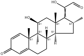 DEXAMETHASONE-∆17,20 21-ALDEHYDE 化学構造式