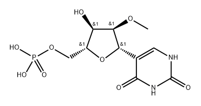 2'-O-Methyluridine-5'-monophosphate triethylammonium salt 化学構造式