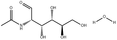 D-Mannose, 2-(acetylamino)-2-deoxy-, hydrate (1:1) 结构式