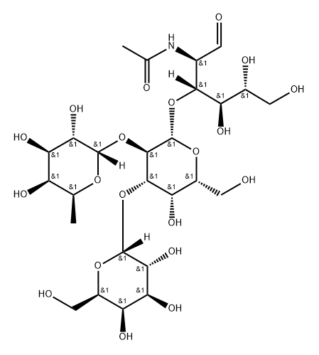 67673-41-0 O-6-脱氧-ALPHA-L-吡喃半乳糖基-(1-2)-O-[ALPHA-D-吡喃半乳糖基-(1-3)]-O-BETA-D-吡喃半乳糖基-(1-3)-2-(乙酰氨基)-2-脱氧-D-葡萄糖