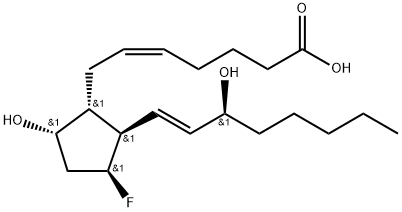 11-fluoro-11-deoxyprostaglandin F2alpha Structure