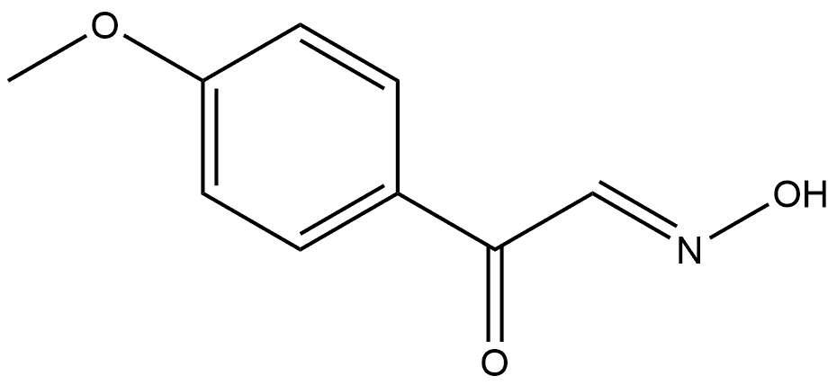 Benzeneacetaldehyde, 4-methoxy-α-oxo-, aldoxime, (E)- (9CI) Struktur
