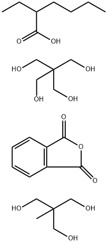 2-Ethylhexoic acid, trimethanolethane, pentaerythritol, phthalic anhyd ride polymer Struktur